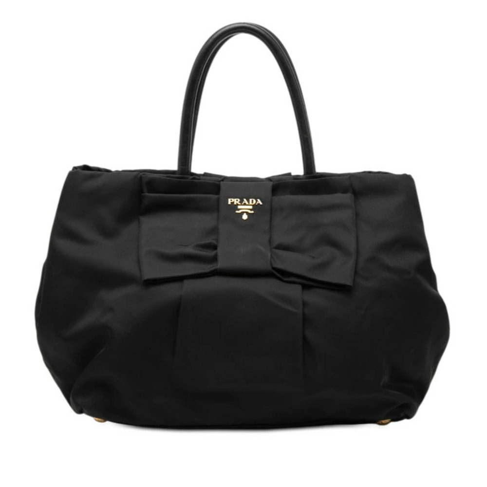 Prada Rion Handbag Black Leather